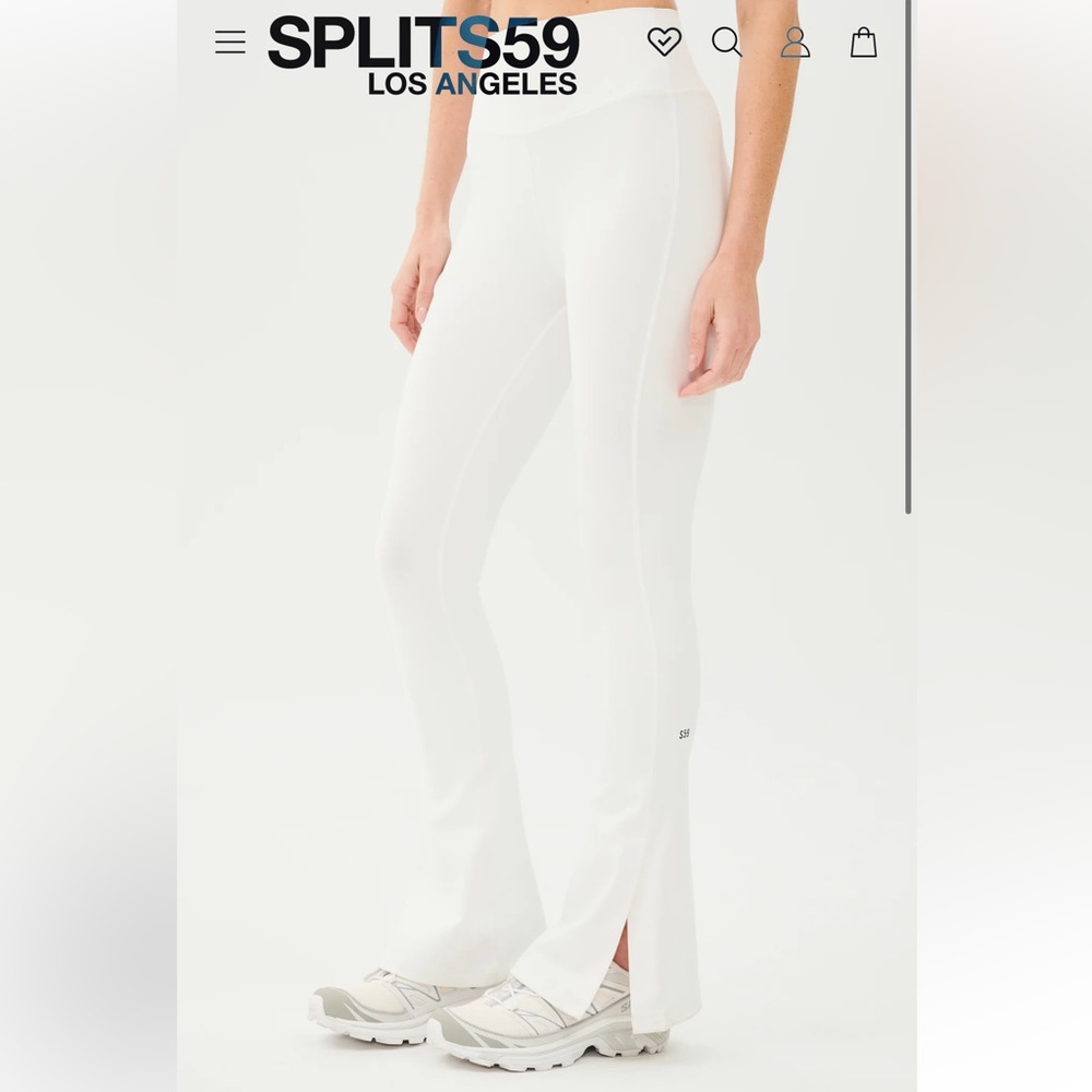 Split 59, Raquel flare, white sz small